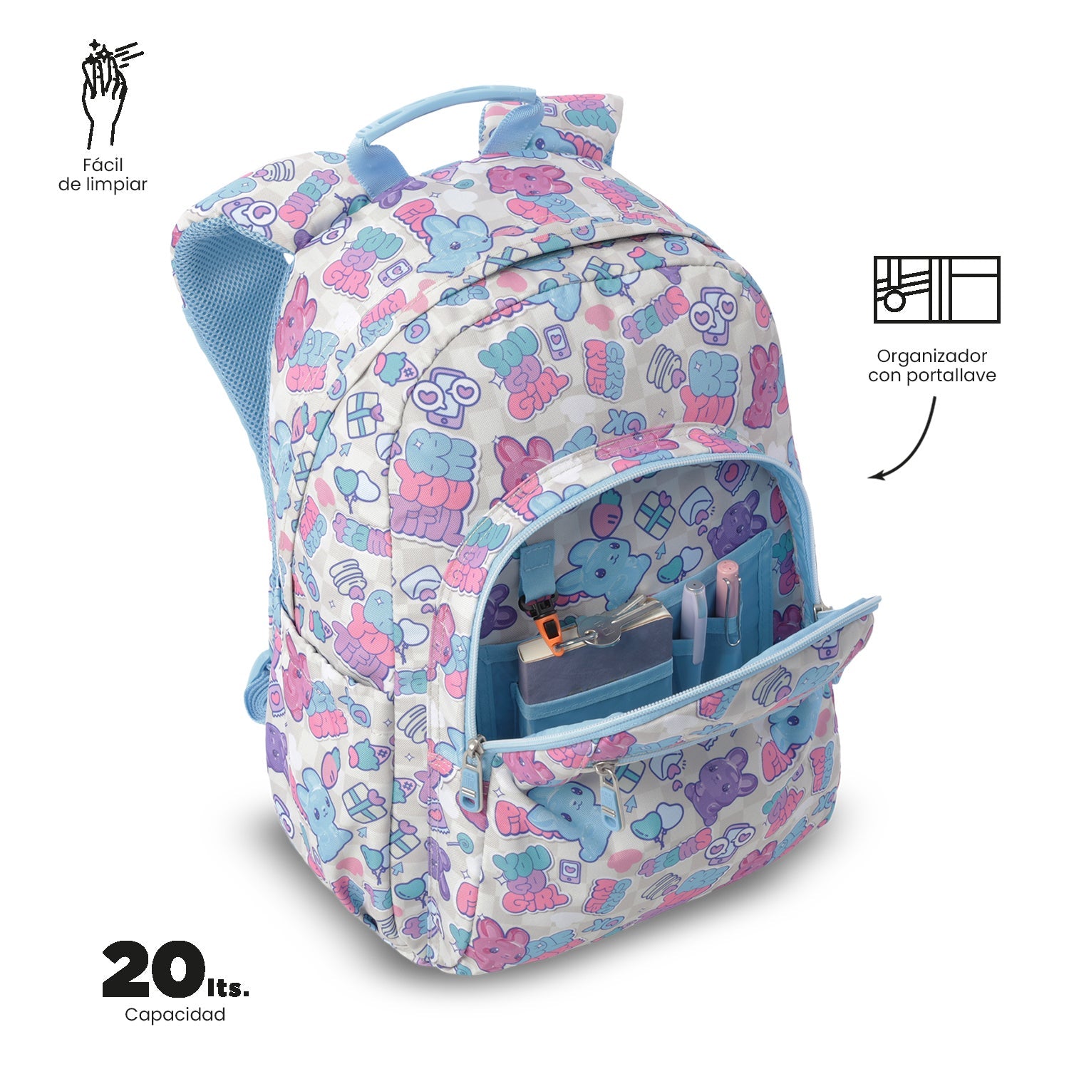 Mochila Acuareles - Adaptable a carro