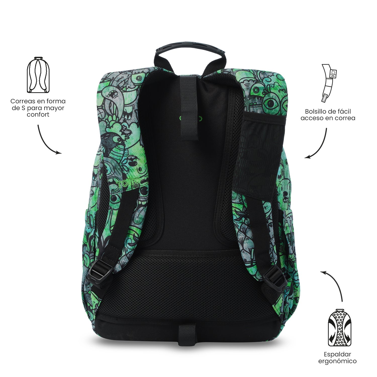 Mochila Acuareles - Adaptable a carro
