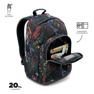 Mochila Acuareles - Adaptable a carro
