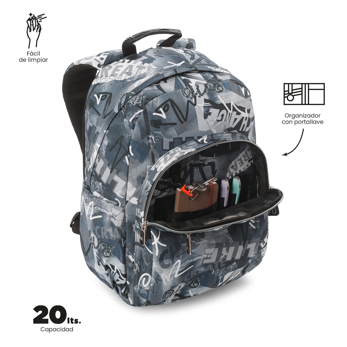 Mochila Acuareles - Adaptable a carro