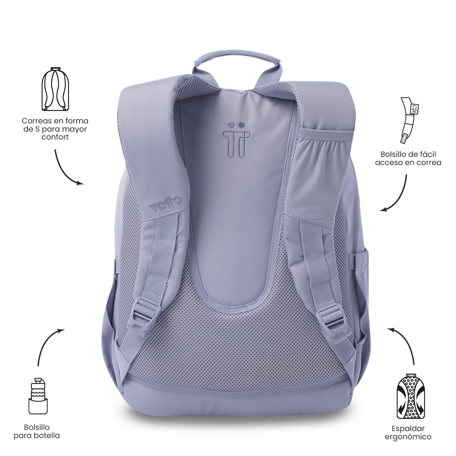Mochila Acuarela Ecole Solid 