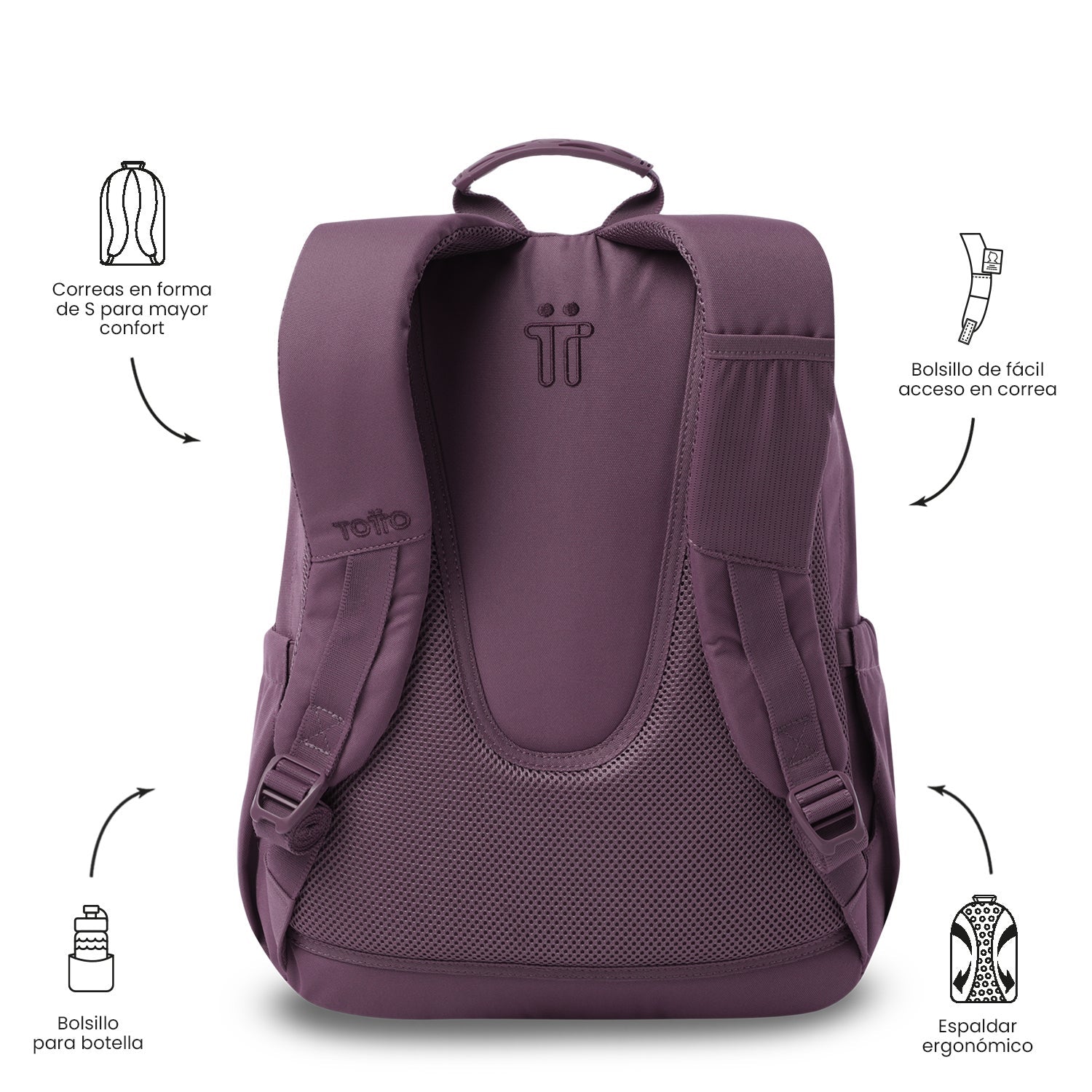 Mochila Acuarela Ecole Solid 