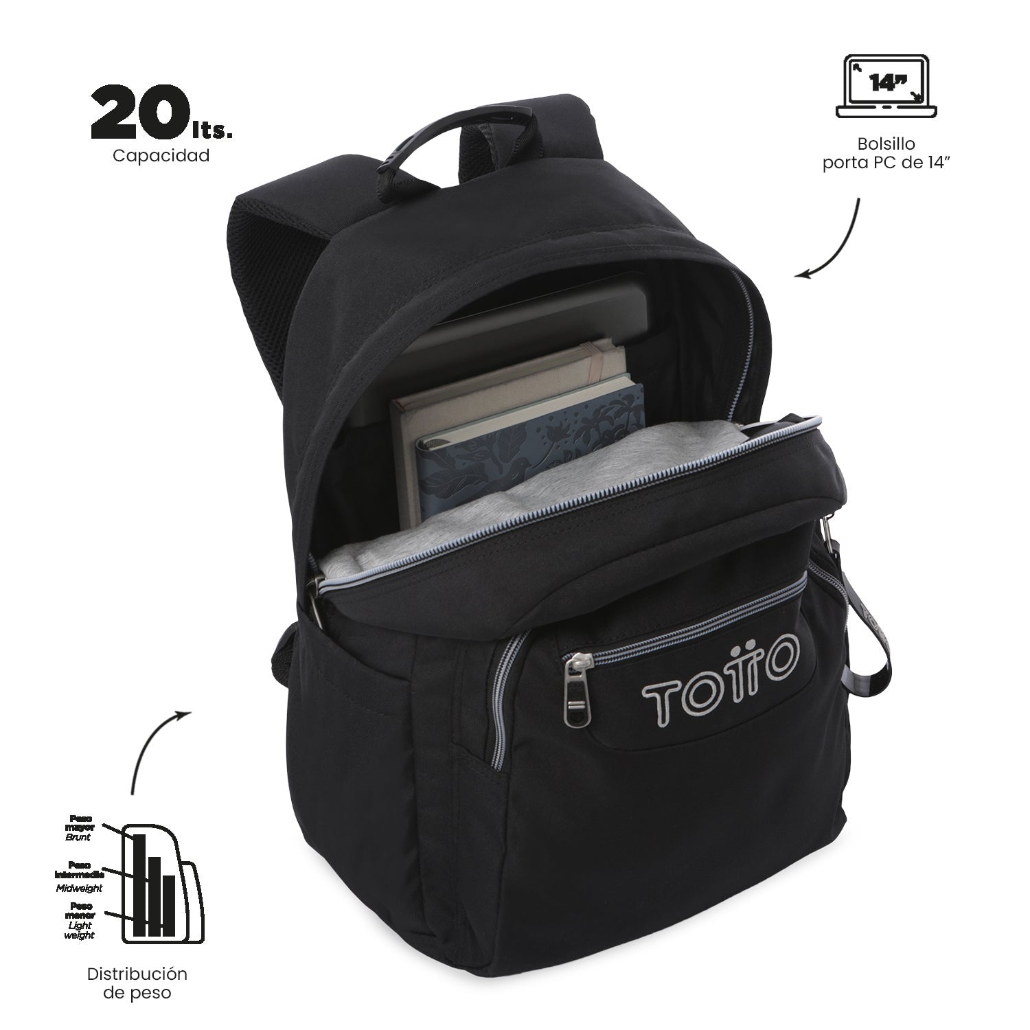 Mochila Acuarela Ecole Solid 