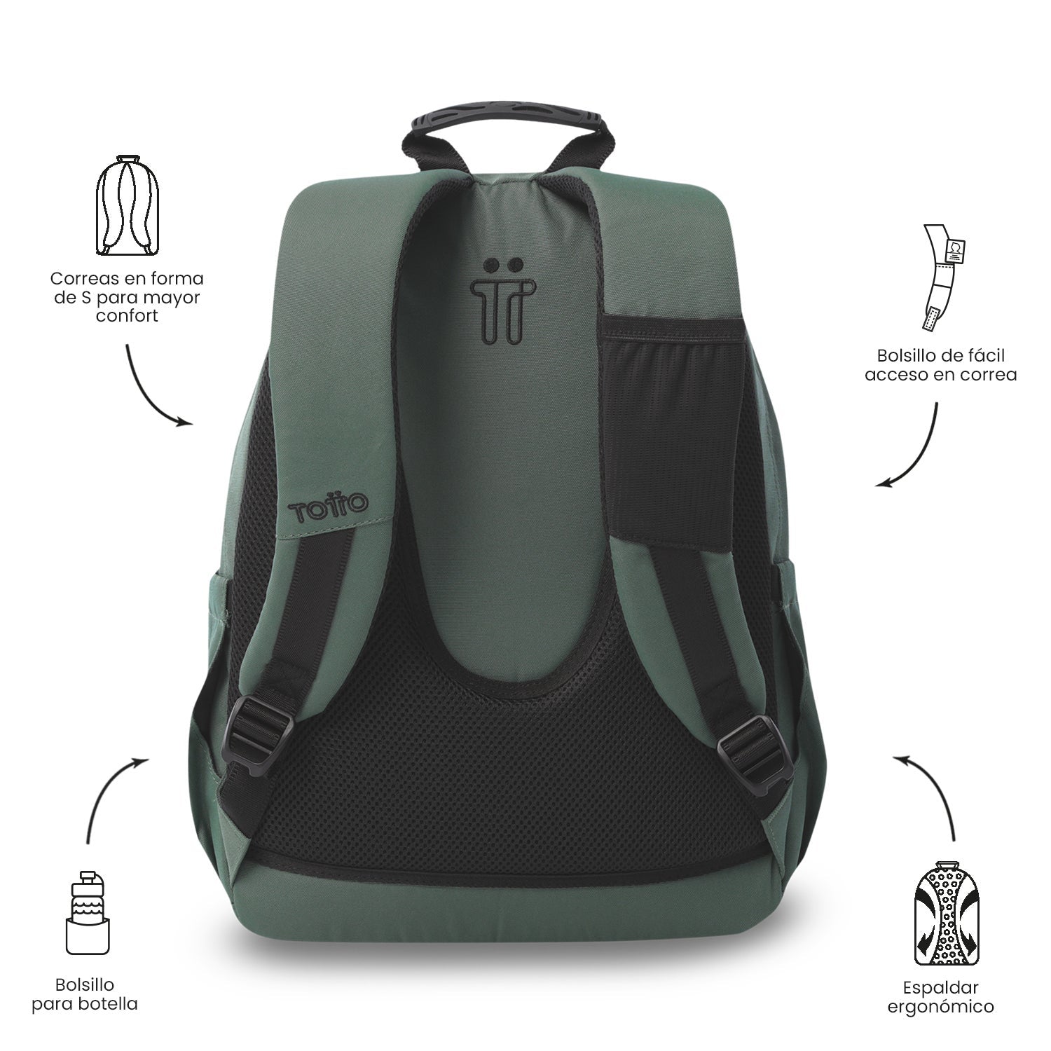 Mochila Acuarela Ecole Solid 