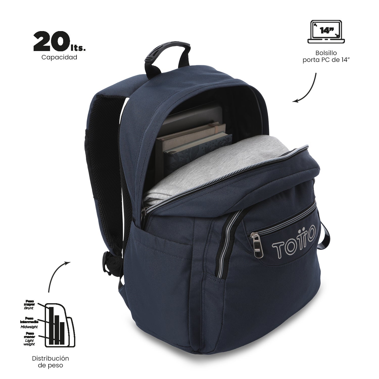 Mochila Acuarela Ecole Solid 