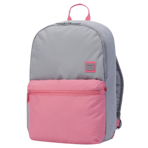 Mochila urbana color gris y rosa 