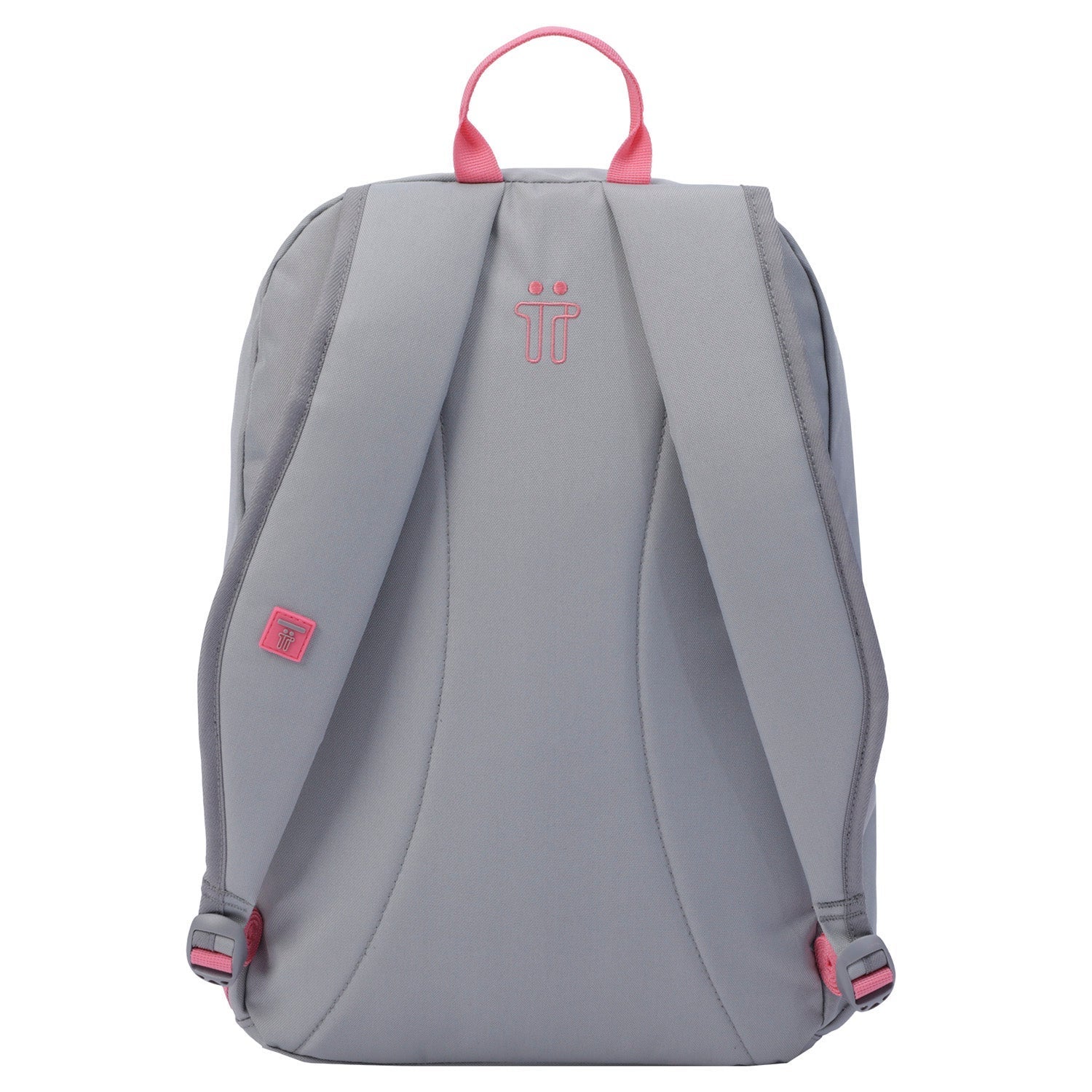 Mochila urbana color gris y rosa 