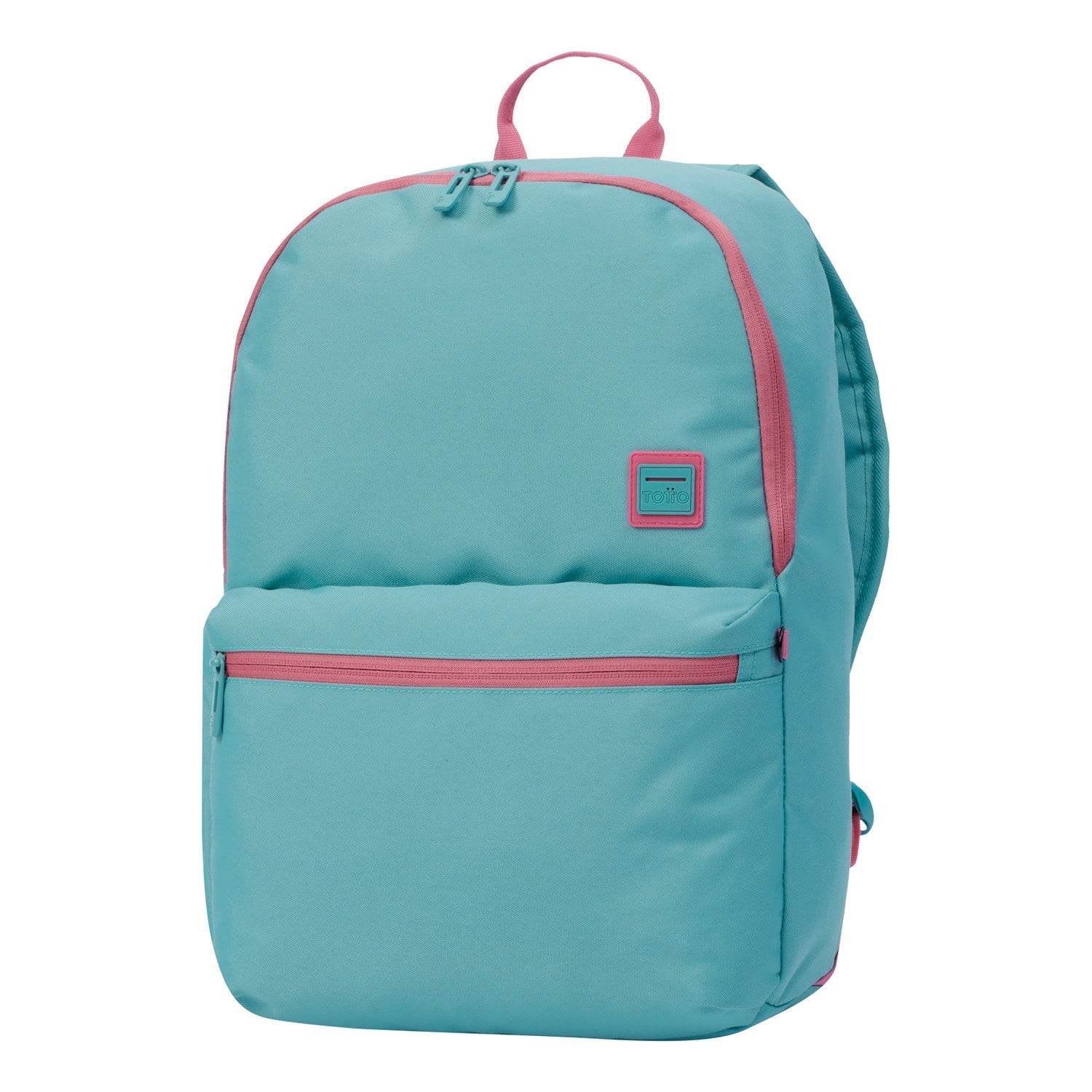 Mochila urbana color gris y rosa 