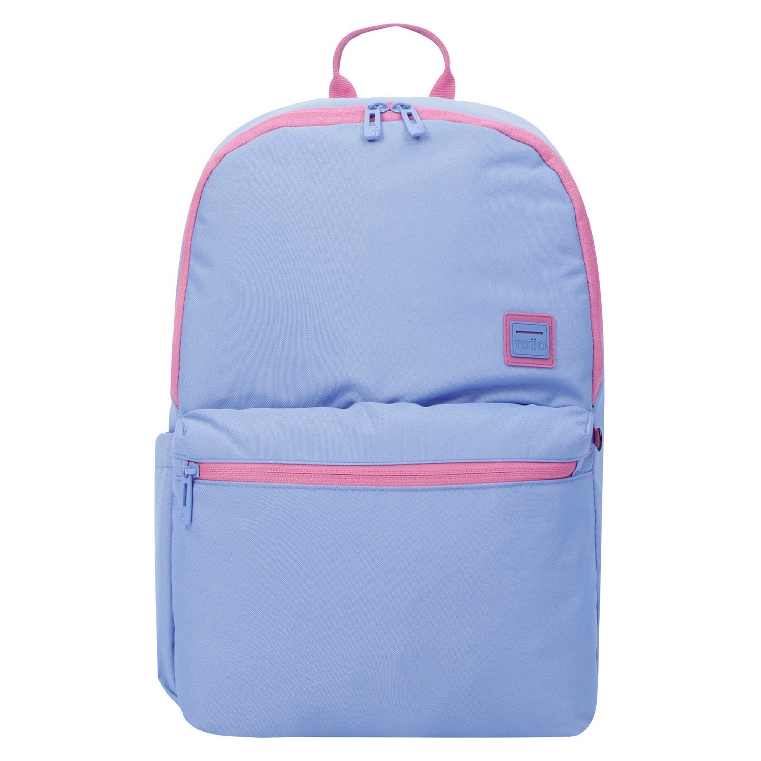 Mochila urbana color gris y rosa 