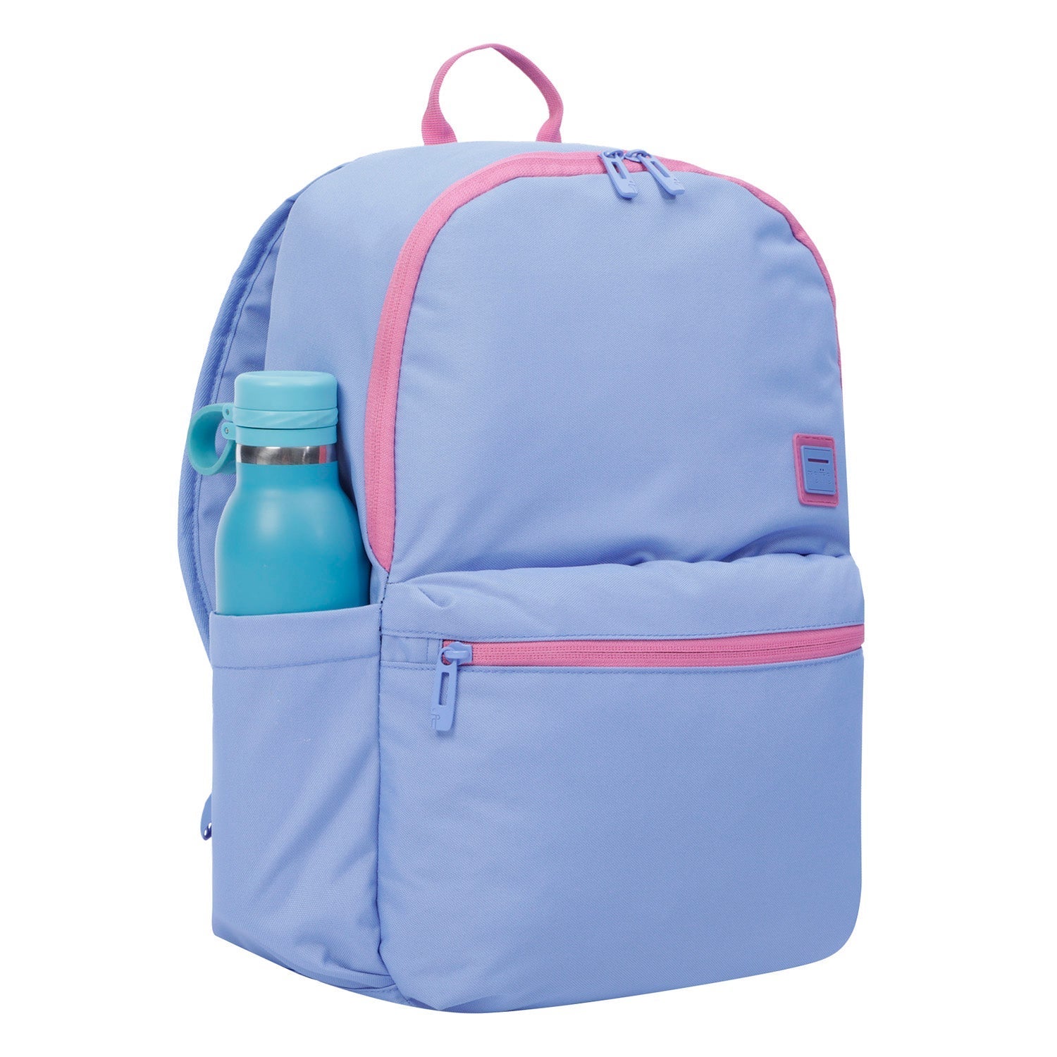 Mochila urbana color gris y rosa 