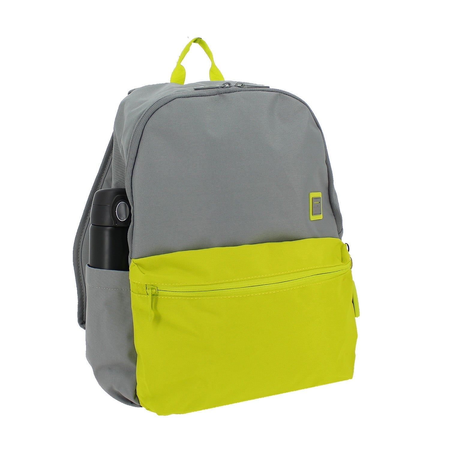 Mochila urbana color gris y rosa 