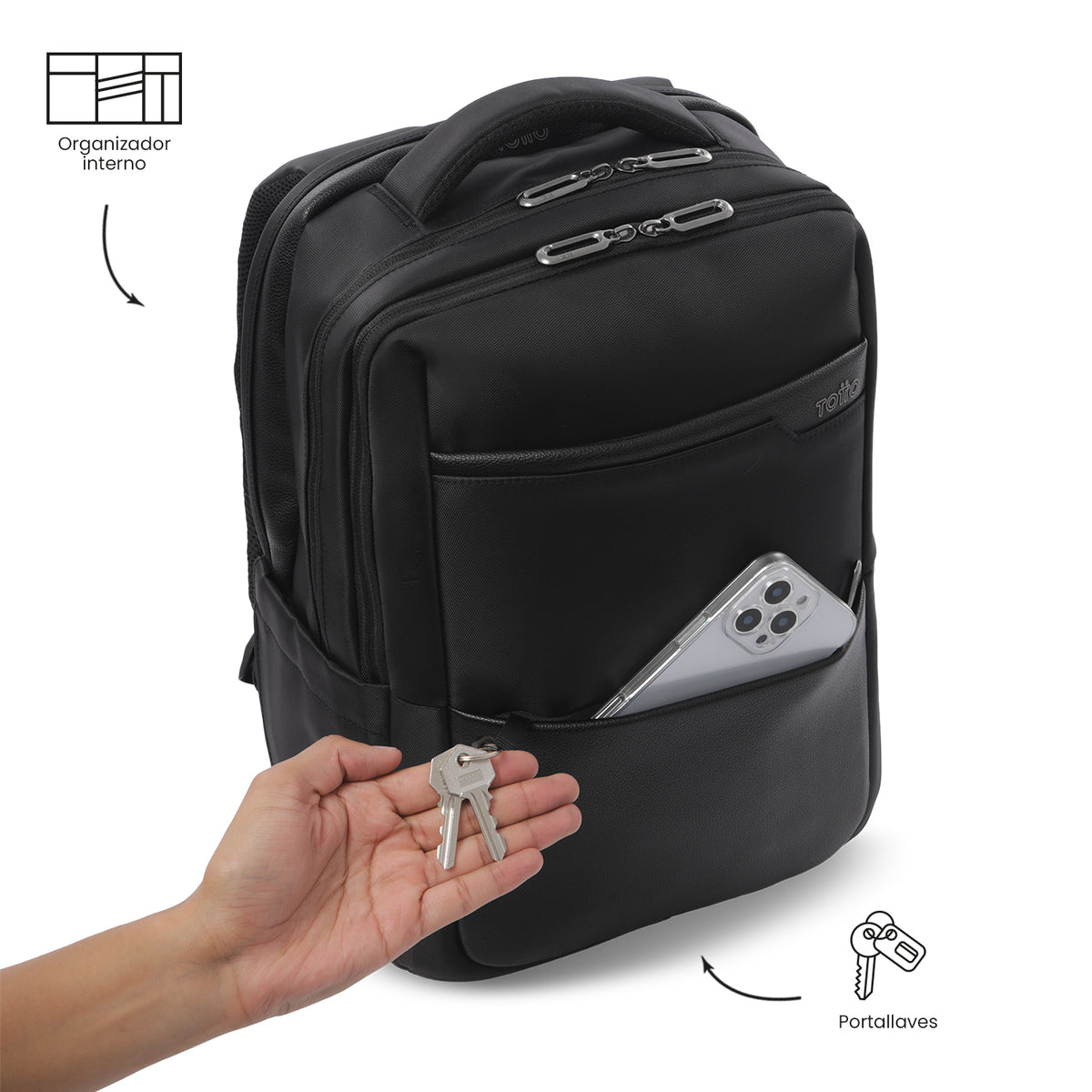 Mochila Kano L - Black