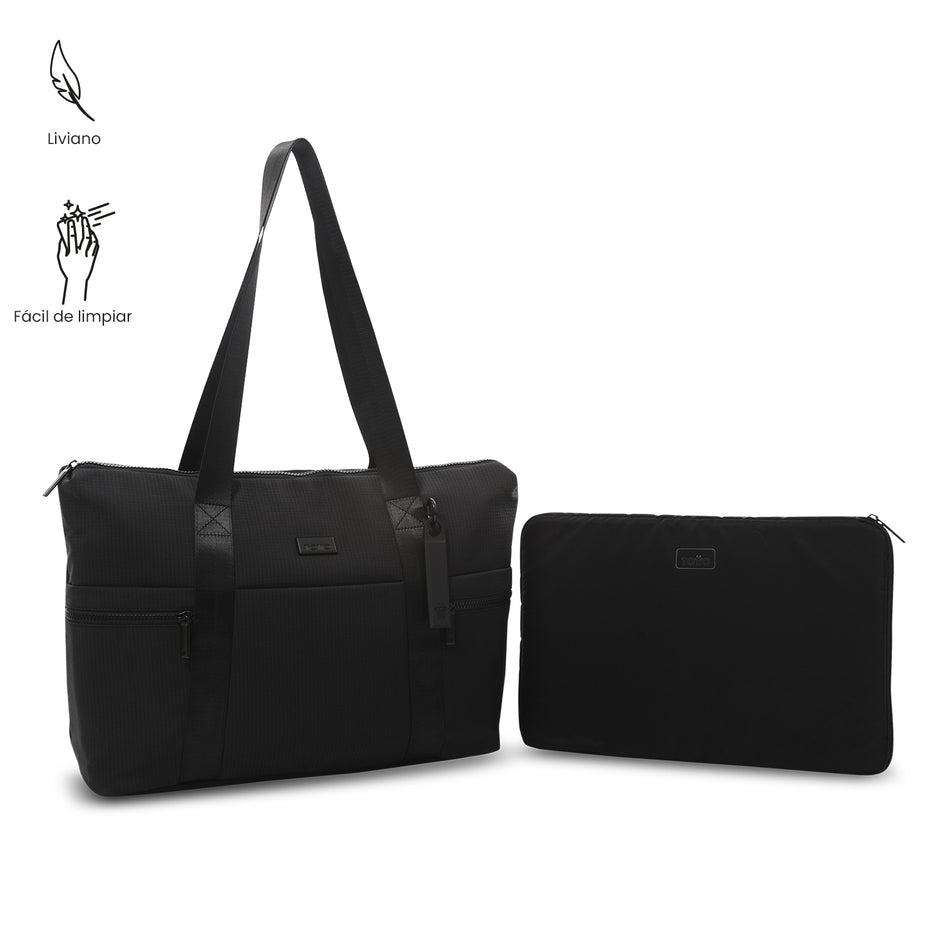Kit X 2 Bolso L + Porta PC extraíble Atenas