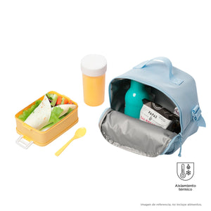 Pack X 3 Mochila + Portameriendas + Estuche Yuno 