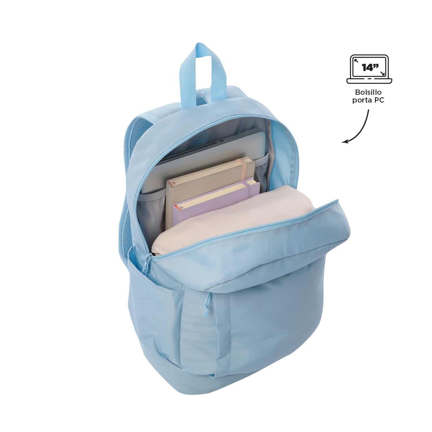 Pack X 3 Mochila + Portameriendas + Estuche Yuno 