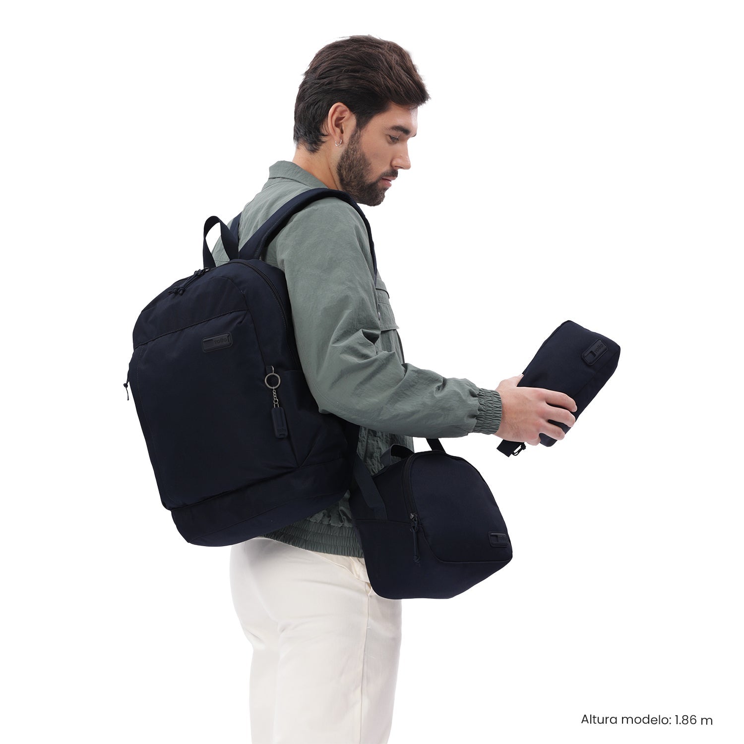 Pack X 3 Mochila + Portameriendas + Estuche Yuno 