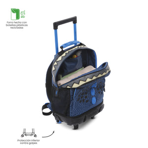 Mochila de ruedas Dino Blue M