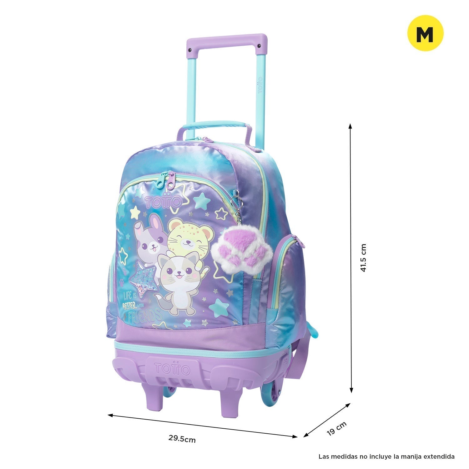 Mochila de triple rueda Friends