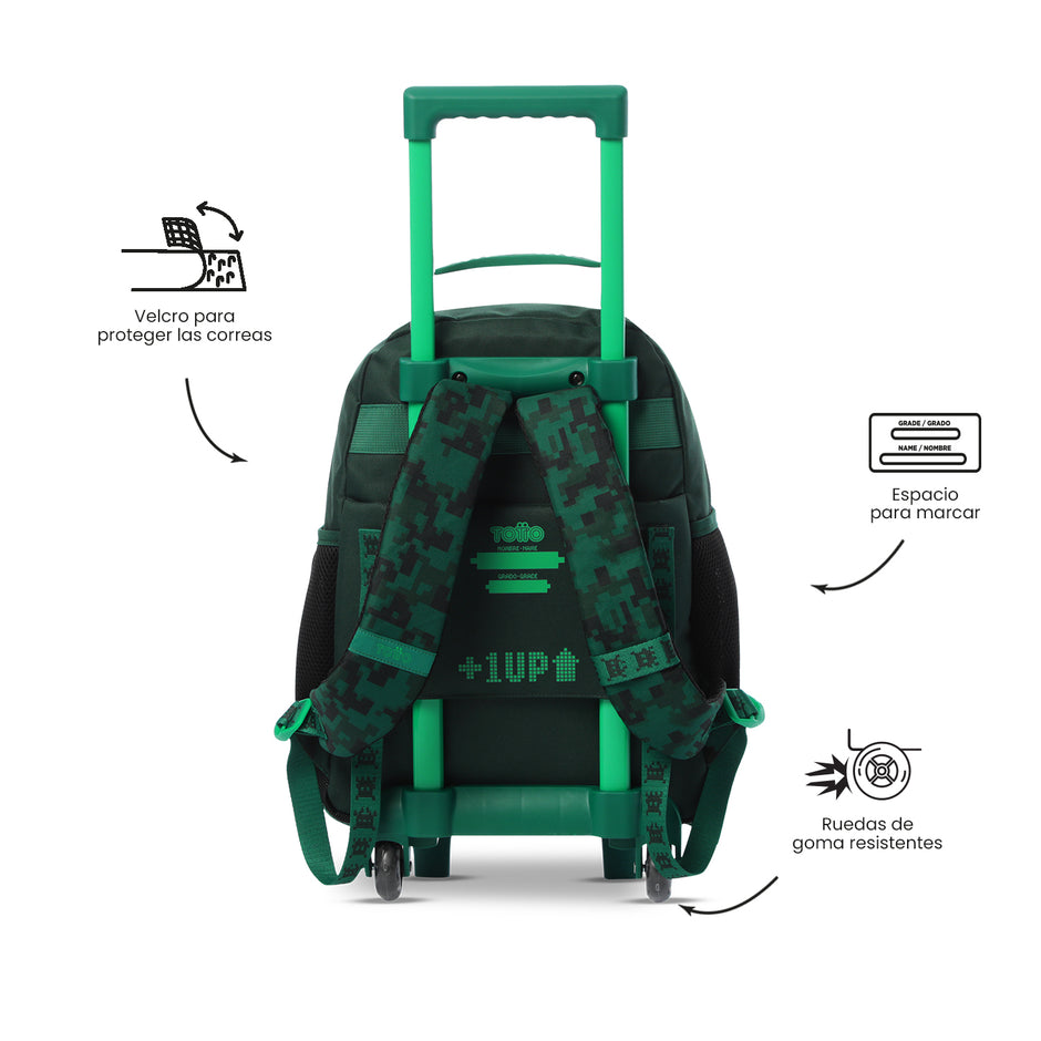 Mochila de ruedas Píxel Game M