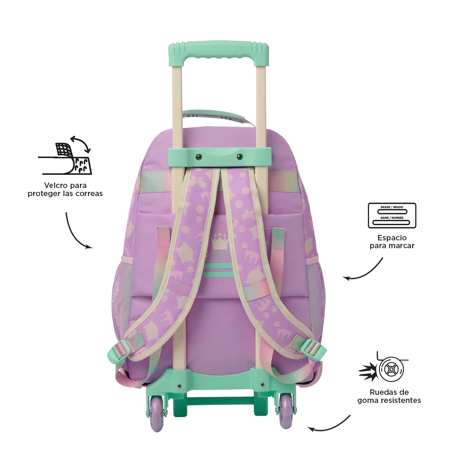 Mochila de ruedas Queen Cat