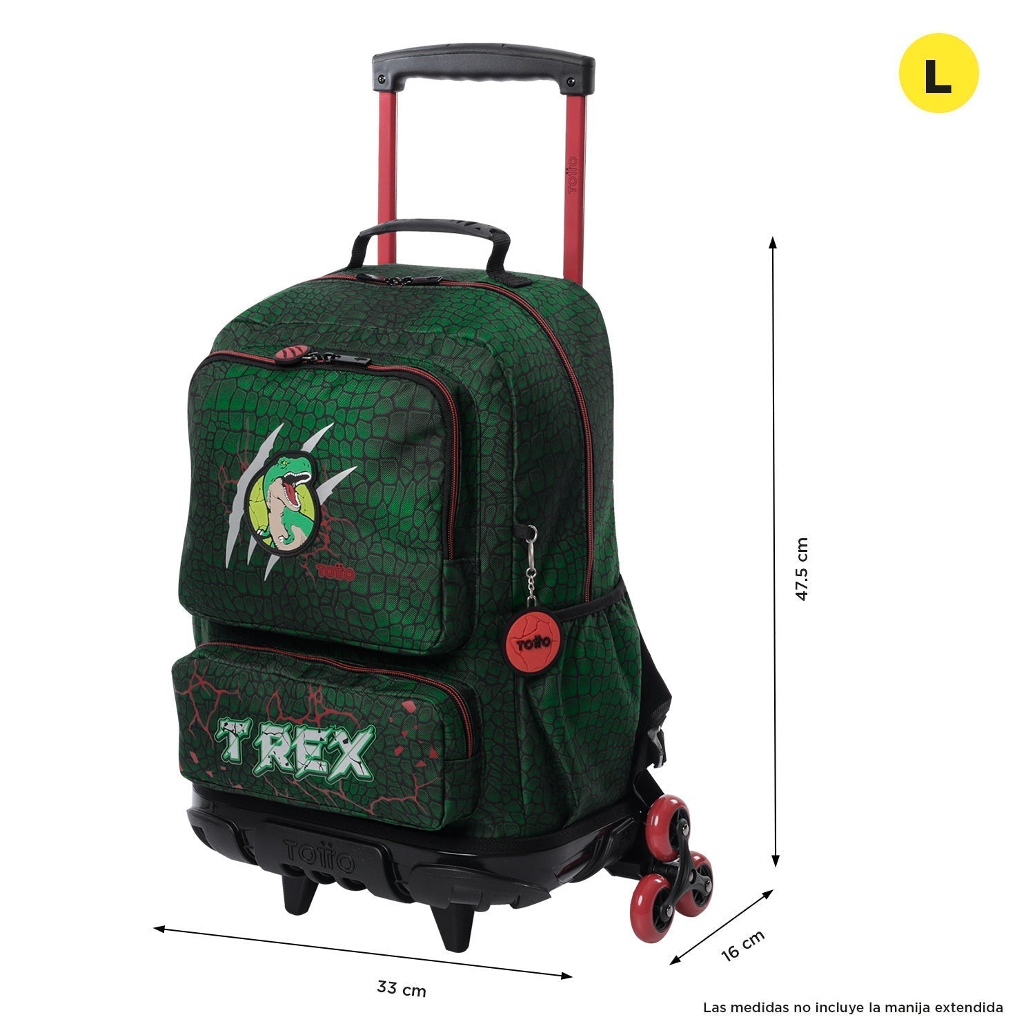 Mochila de triple rueda Rex Dino