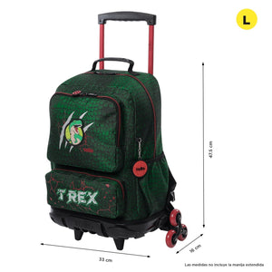 Mochila de triple rueda Rex Dino