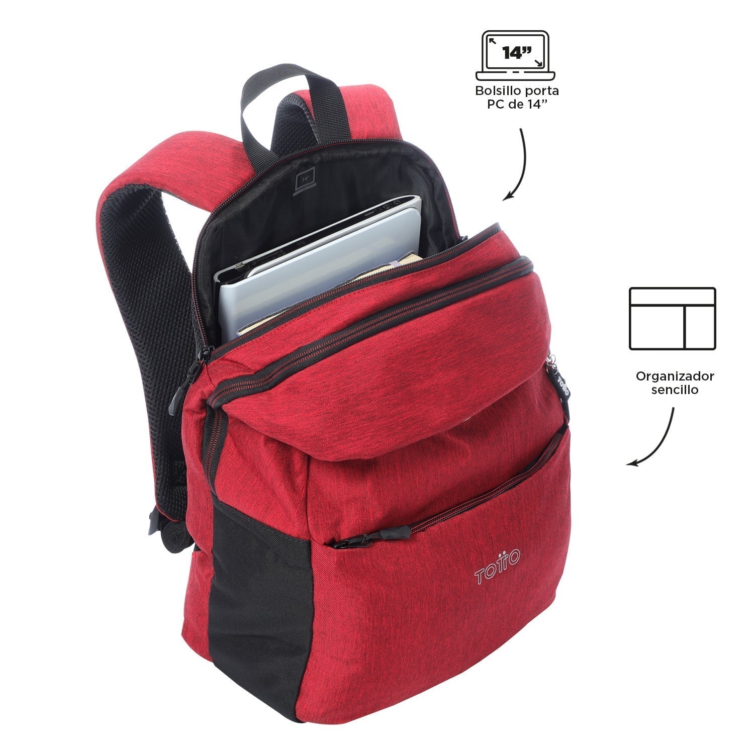 Mochila Spiderman Red M