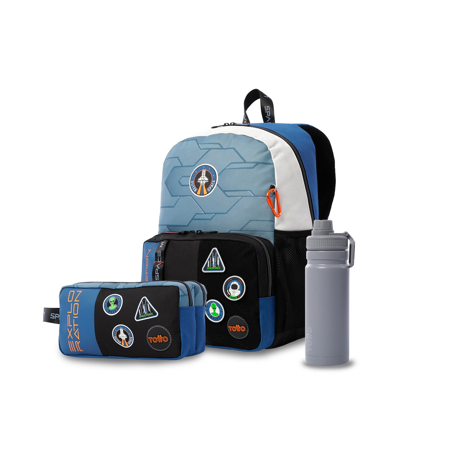 Pack escolar Niño Stardust - Mochila + Estuche + Botella de 550ml
