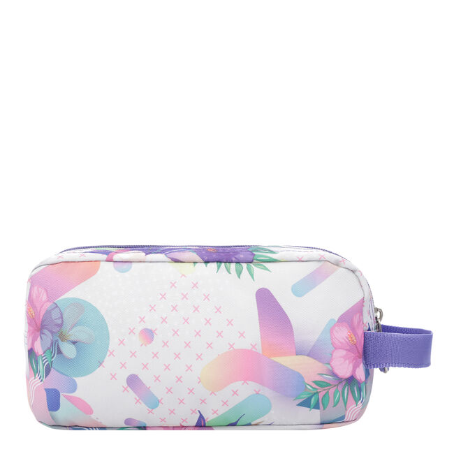 Estuche escolar tres compartimentos flores - Agapec Multicolor |