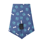 Pañuelo para mascotas doble cara estampado huellas y huesos - Talla M image number 3