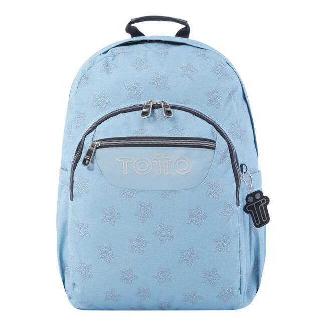 Chispa  chispear Isaac Maryanne Jones Mochila escolar adaptable a carro azul y estrellas - Acuareles - Azul |  Totto.es