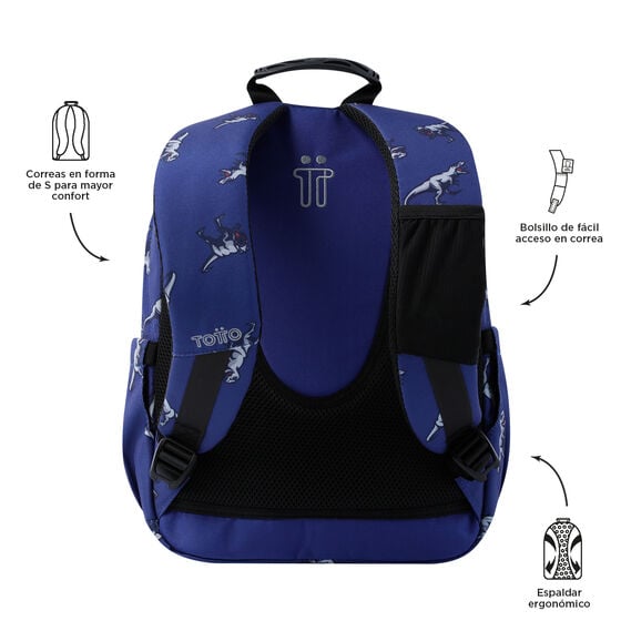 Mochila Gommas - Dinosaurs Blue image number 3