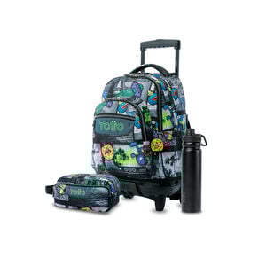 Pack Escolar Rolly X3 | Mochila de ruedas + 2 accesorios