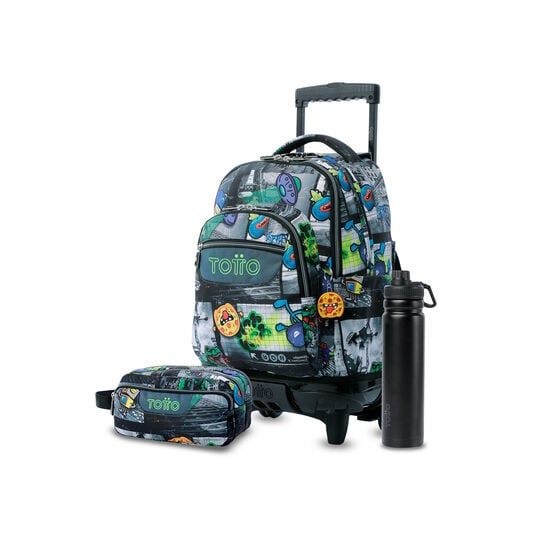 Pack Escolar Rolly X3 | Mochila de ruedas + 2 accesorios image number 1