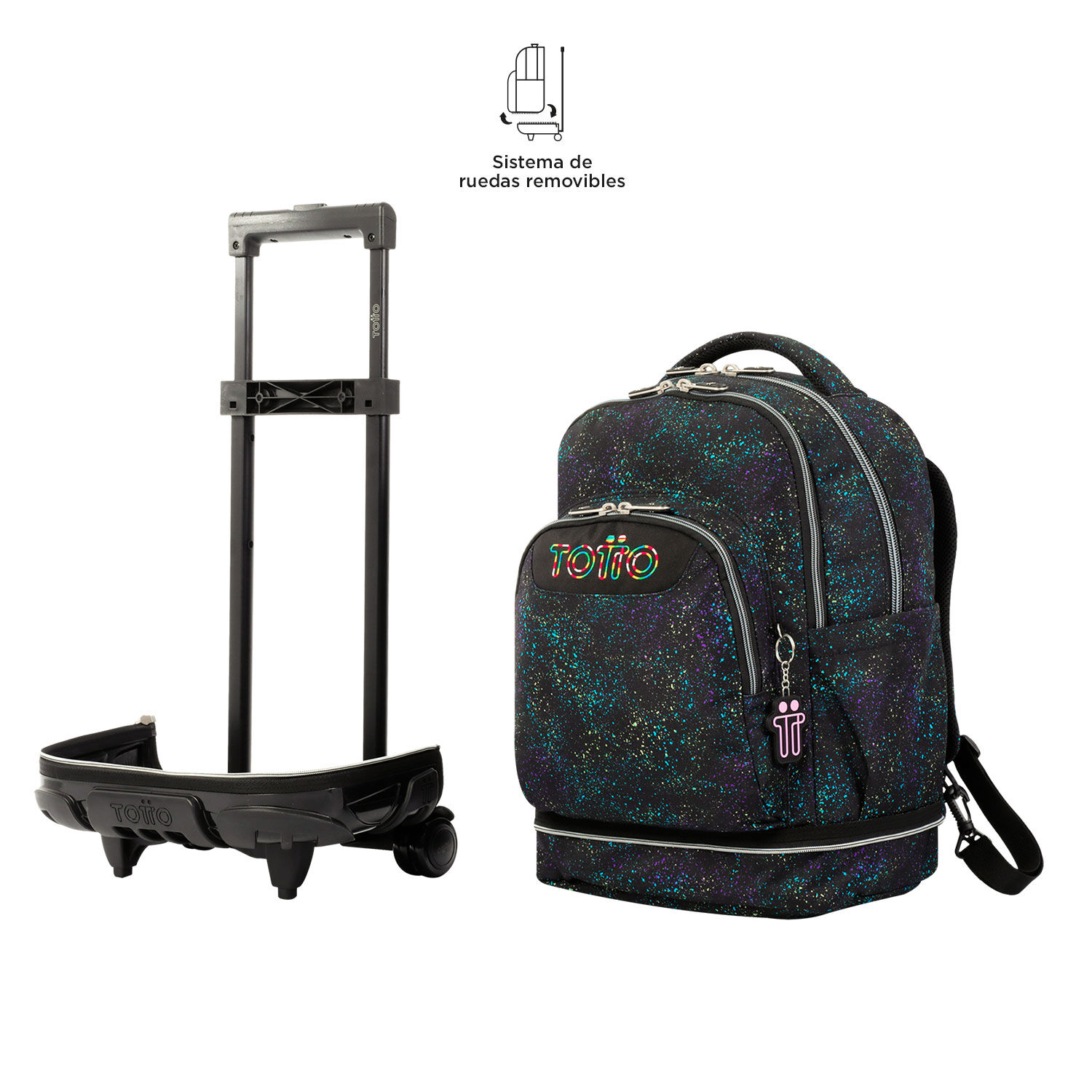 Mochilas escolares con ruedas store desmontables