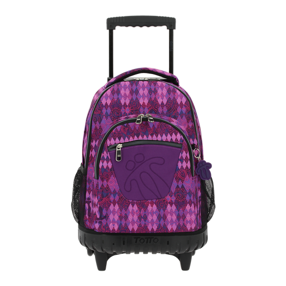 Mochila escolar con ruedas Renglones - 6M2 image number 1