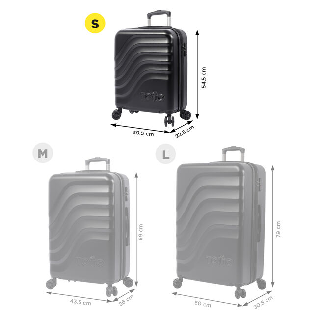 Maleta trolley cabina color negro - Bazy + image number null
