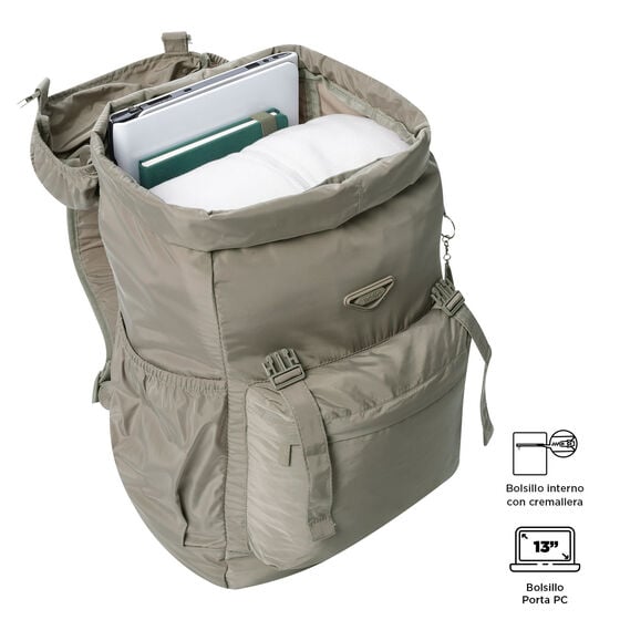 Mochila plegable Collapse - Desert Taupe image number 4
