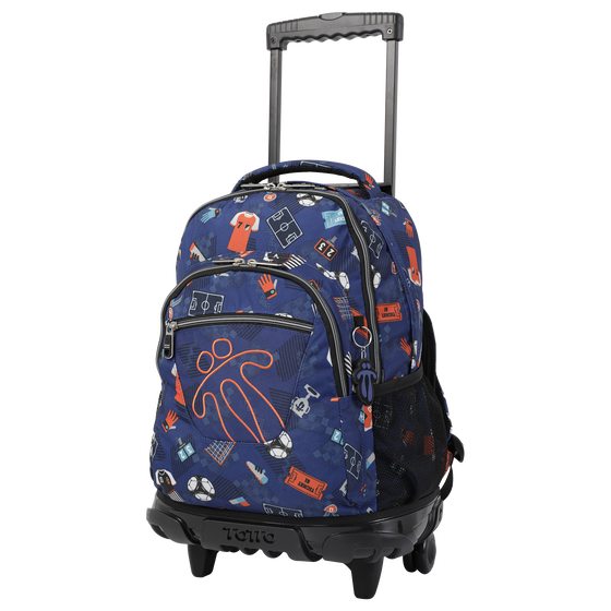 Mochila escolar con ruedas Renglones - 2FI image number 2