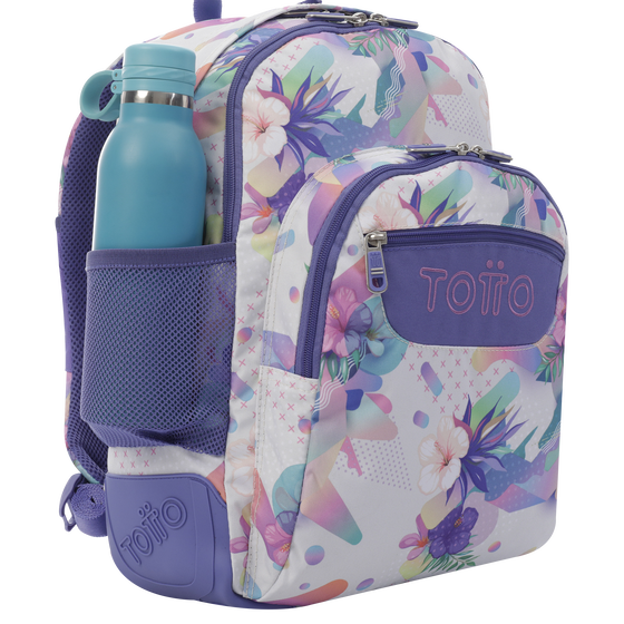 Mochila Crayoles - Flores lila image number 3