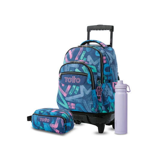 Pack Escolar Roomin X3 | Mochila de ruedas + 2 accesorios image number 1