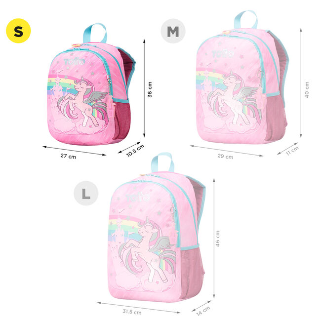 Mochila escolar pequeña de fantasía y unicornio - Fantasy image number null