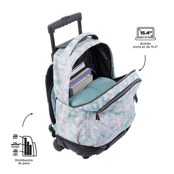 Mochila Renglones - Corazones pastel image number 4