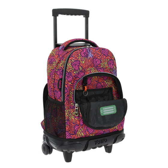 Mochila escolar con ruedas Renglones - 7MK image number 5