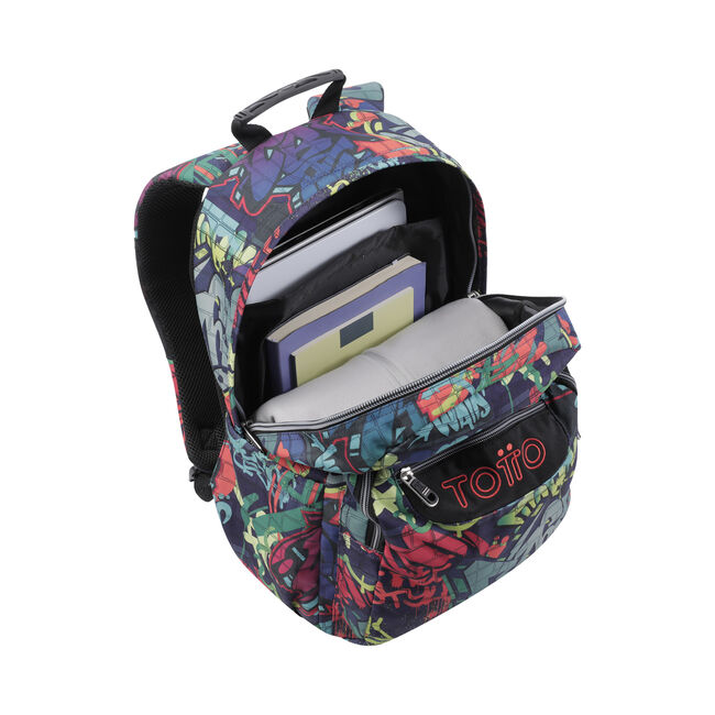 Mochila escolar graffiti - Acuarela image number null