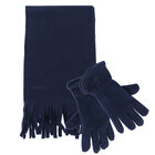Combo de bufanda y guantes para niño azul marino - Small Boys image number 3