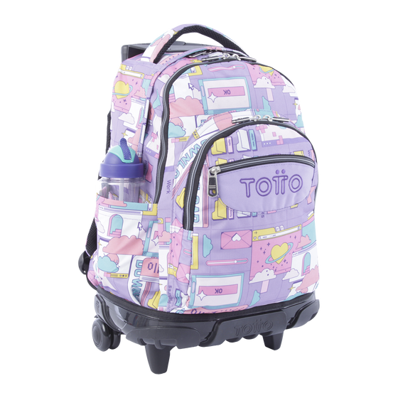 Mochila Renglones - Morado ciber image number 5