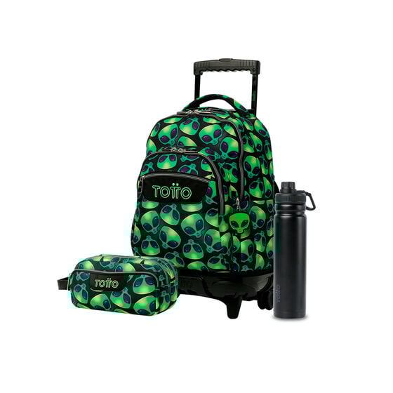 Pack Escolar Ali X3 | Mochila de ruedas + 2 accesorios image number 1