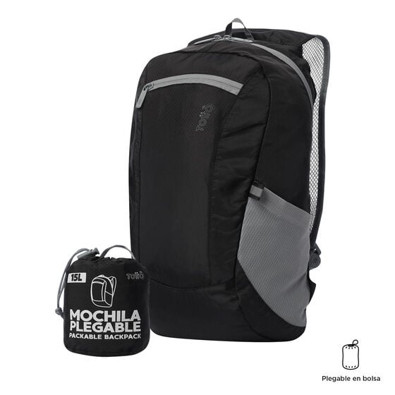 Mochila Plegable Troker 15 - Negro image number 2