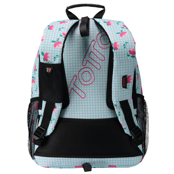 Mochila escolar adaptable a carro Acuareles Azul Totto.es